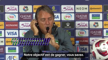 Mancini : “Notre objectif est de gagner”