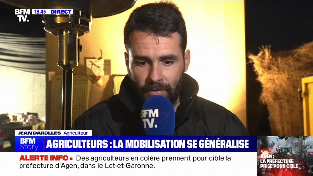 Préfecture d'Agen prise pour cible: Le mode d'action est beaucoup trop radical par rapport à ce que l'on voulait faire au démarrage , réagit un agriculteur de Haute-Garonne