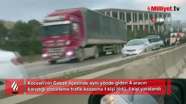 Kocaeli'de korkunç kaza! 4 araç birbirine girdi! Ortalık savaş alanına döndü