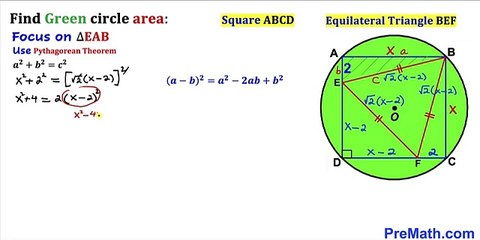 Can_you_find_area_of_the_Green_shaded_circle_____Math_skills_explained_Step-by-Step____#math_#maths(360p)