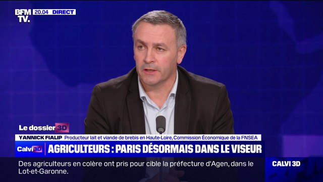 Yannick Fialip (FNSEA): Un certain nombre de régions du Nord de la France ont prévu de venir sur les routes autour de Paris pour porter le message au plus près du président de la République