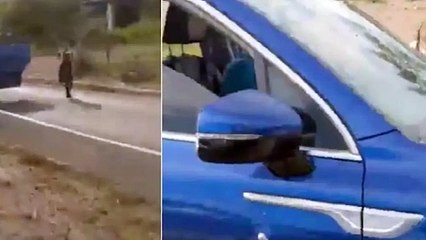 Niña pide ayuda luego de un asalto sobre la carretera