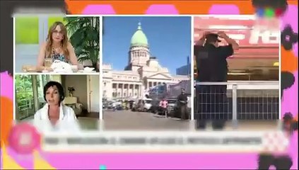 El descuido de Mónica Gutiérrez: su marido apareció desnudo en cámara