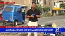 SJL: encuentran cuerpo de un hombre carbonizado en un colchón