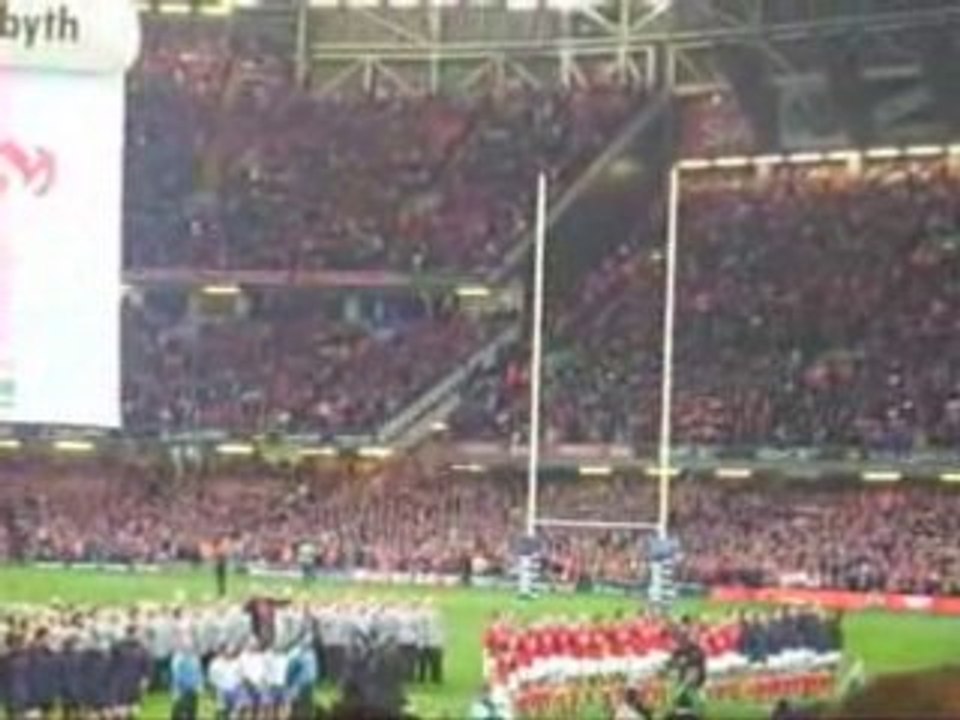 Hymne gallois millenium stadium rouge