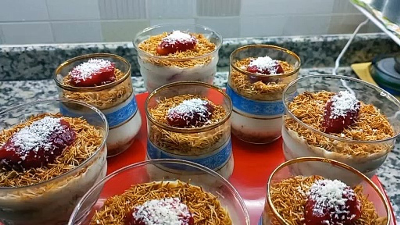 Milk Pudding With Kataifi