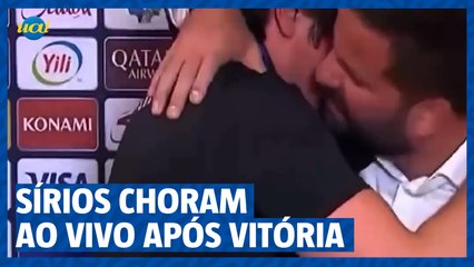 Sírios choram ao vivo após classificação na Copa da Ásia
