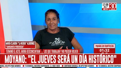 "La Negra" Albornoz: "No sabemos que va a pasar con las 10 millones de personas que comen en comedores"