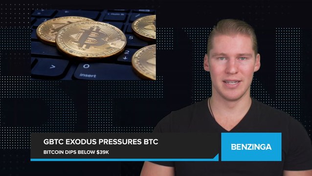 Bitcoin Plunges Below $39,000 Amid GBTC Share Exodus Speculations