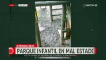 Reclaman la falta de mantenimiento en parque infantil en la avenida Beni y séptimo anillo