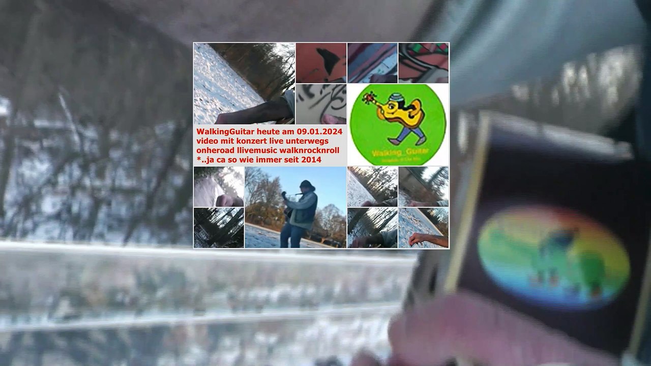 WalkingGuitar heute am 09.01.2024 konzert unterwegs concert sur le pouce avec musique live livemusic ontheroad