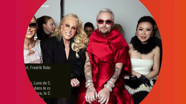 PHOTOS Fashion Week : Mamadou Sakho et sa femme Majda en robe extravagante, Lilou Fogli et Flora Coquerel sublimes