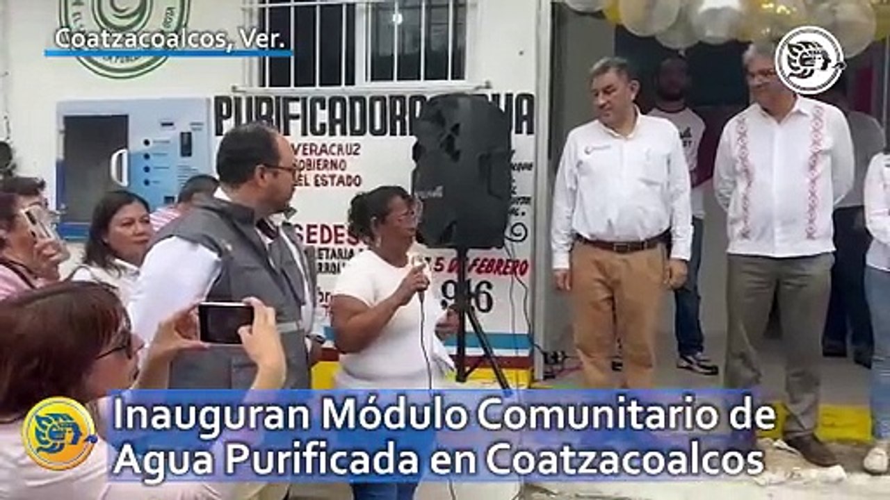 Inauguran Módulo Comunitario de Agua Purificada en Coatzacoalcos: estos serán sus beneficios