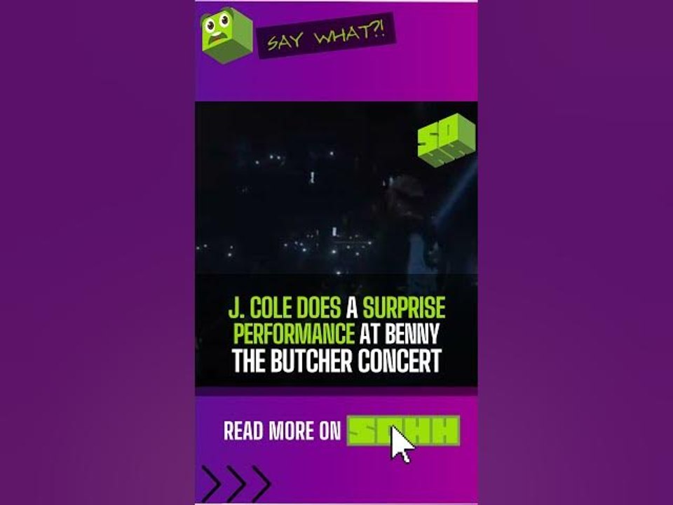 J. Cole Surprises Fans At Benny the Butcher's "Thank God I Made It” World Tour