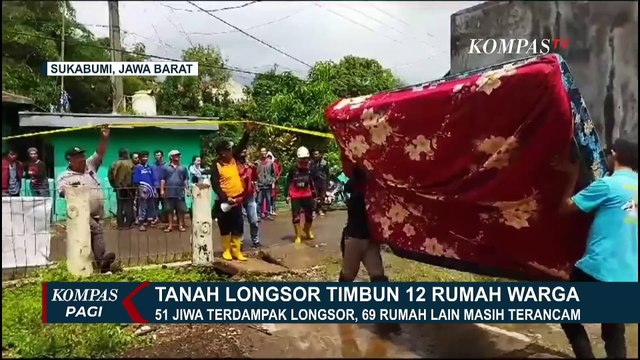 Bencana Tanah Longsor di Sukabumi Timbun 12 Rumah Warga, BPBD Fokus Evakuasi Korban
