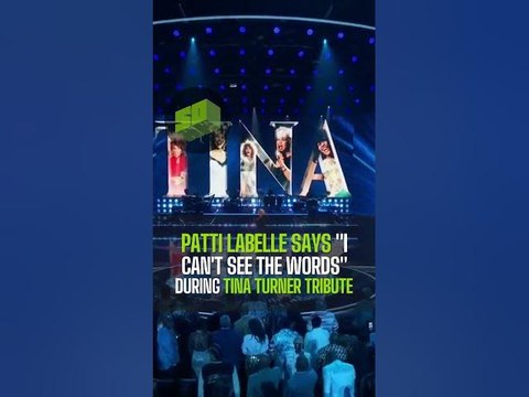 Patti LaBelle Says I Can't See The Words During Tina Turner Tribute