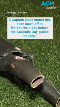 Colonial figure statues vandalised in Melbourne ahead of Australia Day