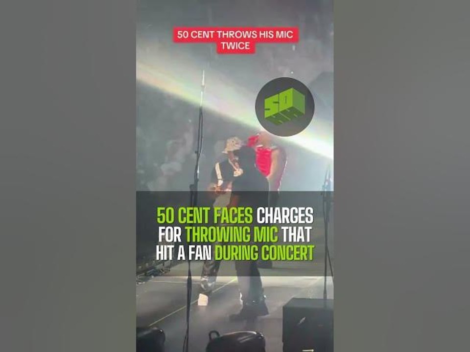 50 Cent Faces Charges For Throwing Mic That Hit A Fan During Concert