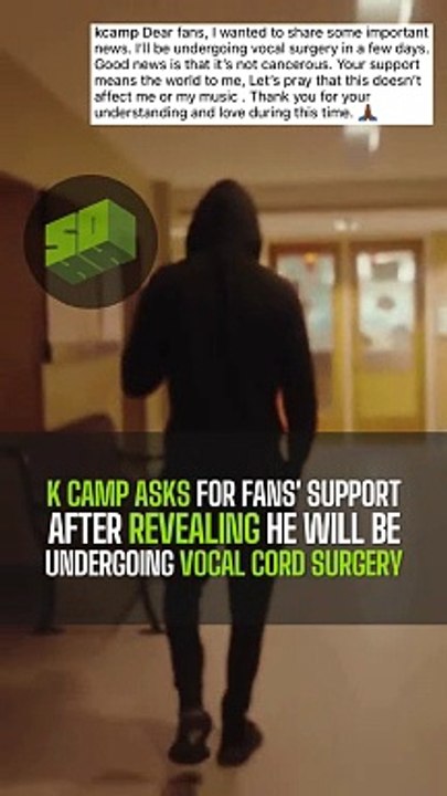K Camp Asks For Fans' Support After Revealing He Will Be Undergoing Vocal Cord Surgery