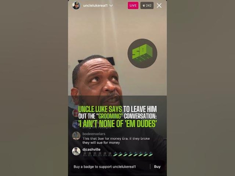Uncle Luke Says To Leave Him Out The "Grooming" Conversation: 'I Ain't None Of 'Em Dudes'