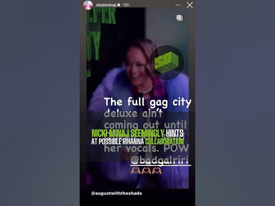 Nicki Minaj Seemingly Hints At Possible Rihanna Collaboration