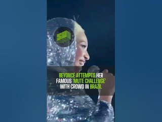 Beyoncé Attempts Her Famous 'Mute Challenge' With Crowd In Brazil