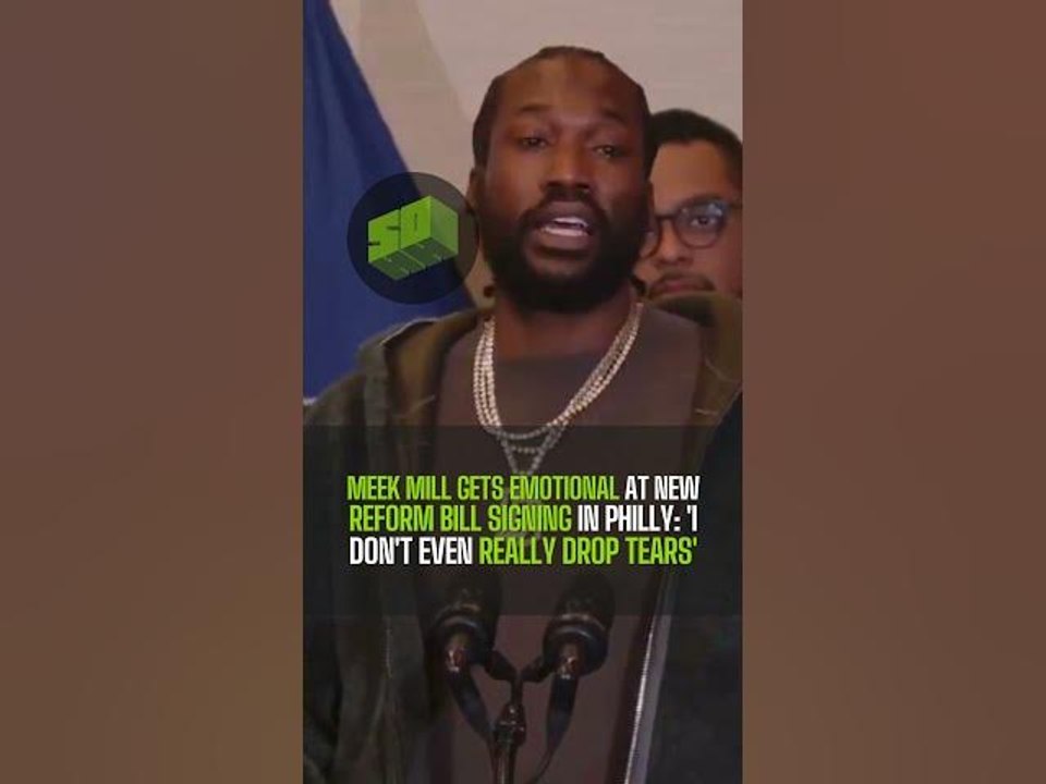 Meek Mill Breaks Down In Tears As Pennsylvania Governor Signs New Reform Bill