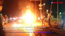 Diduga Korsleting Listrik, Sepeda Motor Terbakar di Tangerang, Banten