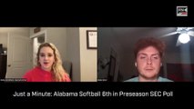 Just a Minute  Alabama Softball 6th in Preseason SEC Poll