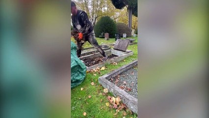Man earns £30k from his side hustle cleaning graves