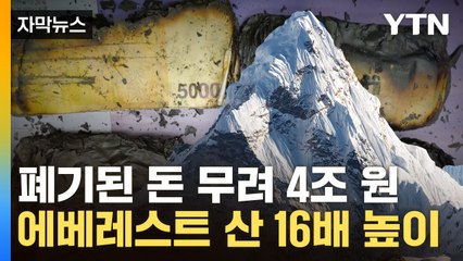 [자막뉴스] 훼손 폐기 돈 4조 원...불에 탄 지폐 '이 것' 따라 교환 금액 바뀐다 / YTN