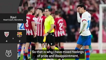 Mixed emotions for Xavi after Barca's Copa del Rey exit