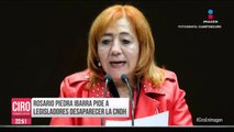 Rosario Piedra pidió que aprueben reforma para desaparecer la CNDH