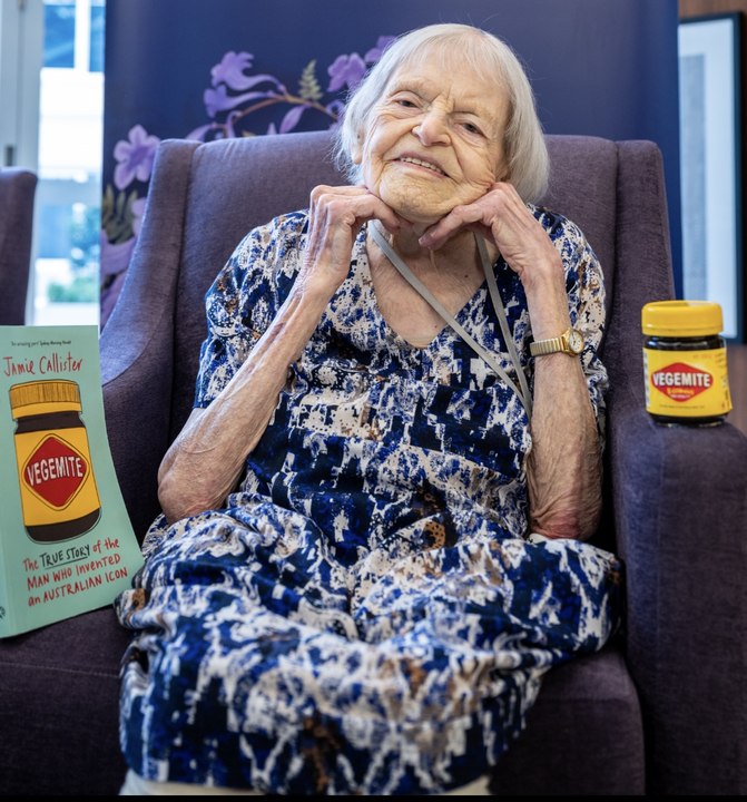 Margaret Callister of Georges Estate Aged Care and her family connection to Vegemite