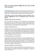 Astute Connect Blog_How are expert networks fueling the next wave of cold chain expansion