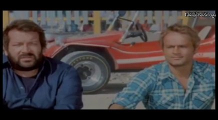 Ce la giochiamo a birra e salsicce? Dove! Bud Spencer e Terence Hill scena finale di Altrimenti ci Arrabbiamo