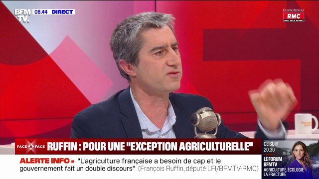 Colère des agriculteurs: François Ruffin souhaite une exception agriculturelle