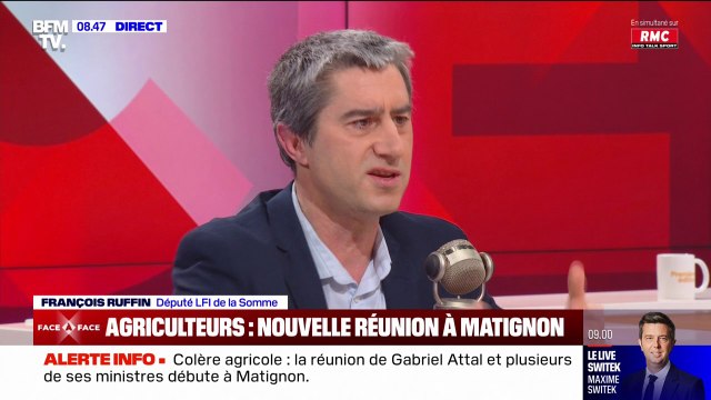 Pour François Ruffin, l'industrie agroalimentaire se gave sur le dos des consommateurs et des agriculteurs