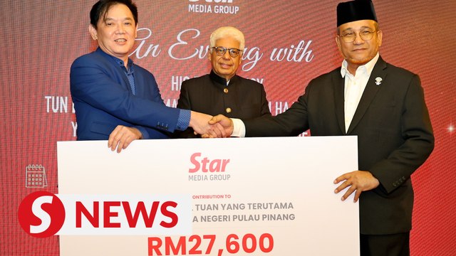 Star Media Group donates RM27,600 to Penang Governor’s Charity Foundation