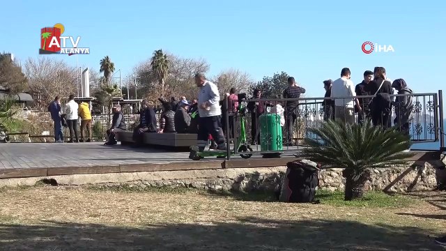 Antalya’dan kış ortasında kıskandıran görüntüler