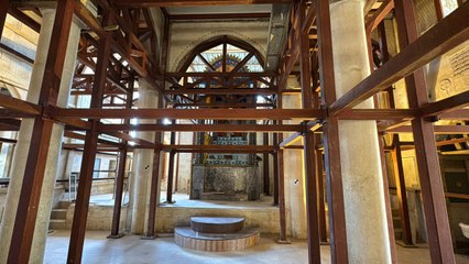 Depremde ağır hasar gören tarihi kilise restore ediliyor  