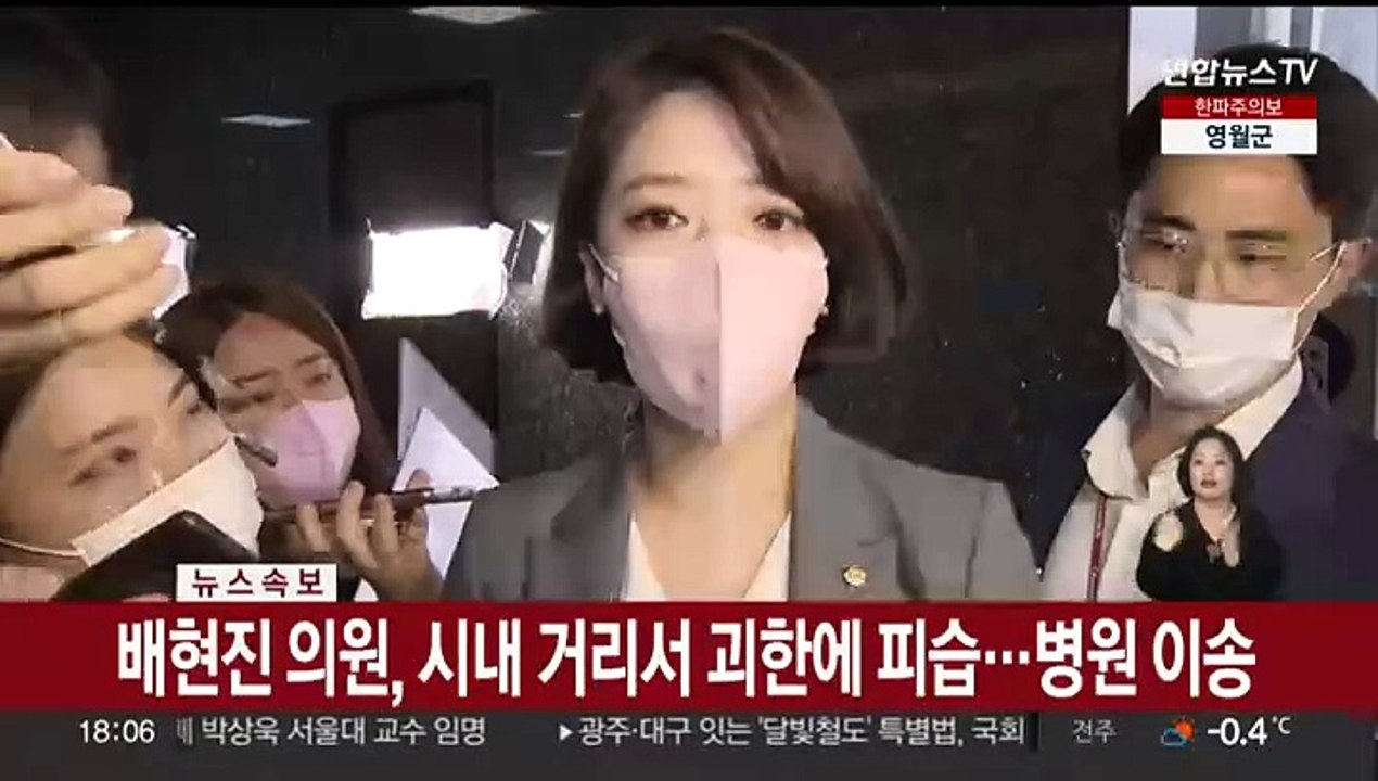 [속보] 배현진 의원, 시내 거리서 괴한에 피습…병원 이송