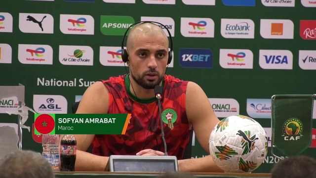 Amrabat fier d’être premier mais pense déjà à la suite