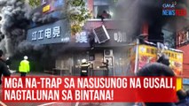 Mga na-trap sa nasusunog na gusali, nagtalunan sa bintana! | GMA Integrated Newsfeed