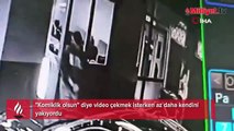 'Komiklik olsun' diye video çekmek istedi! Az daha canlı canlı yanıyordu