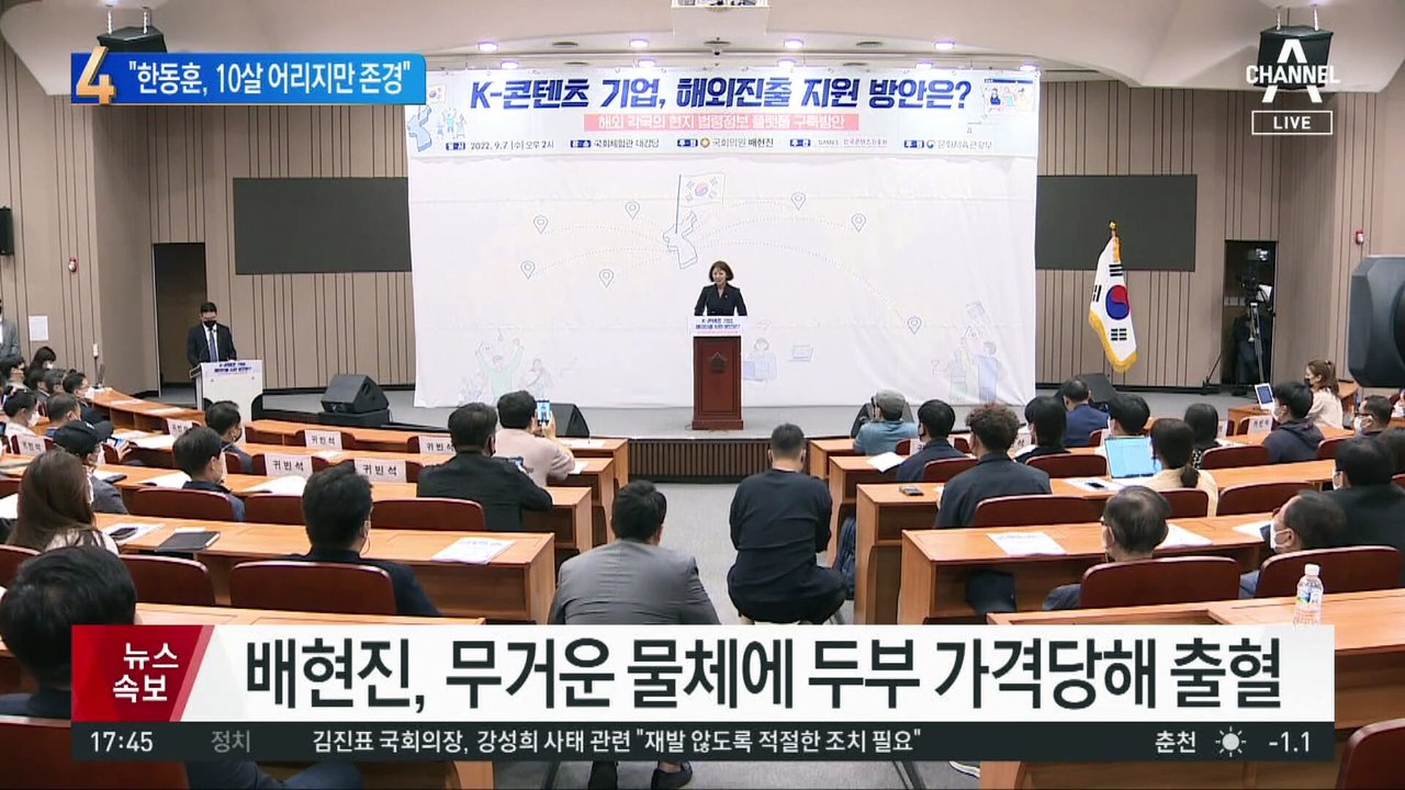 與 배현진, 시내 거리에서 괴한에 피습…병원 이송