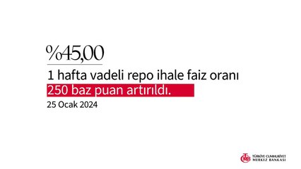 TCMB yılın ilk faiz kararını açıkladı