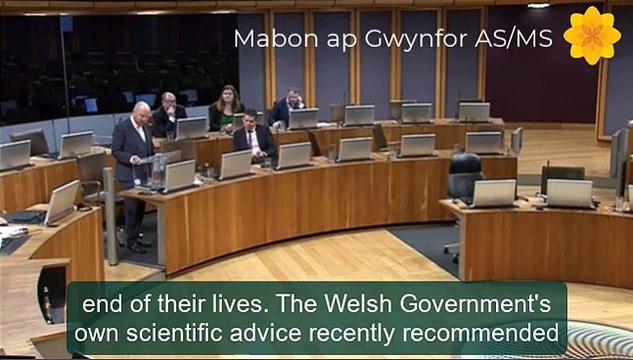MS Mabon ap Gwynfor on hospice funding