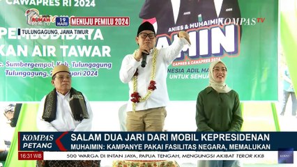 Jokowi Pose 2 Jari dari Mobil RI-1, Cak Imin: Kampanye Pakai Fasilitas Negara, Memalukan