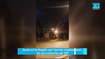 Susto en la Región por fuertes resplandores de una antorcha de YPF